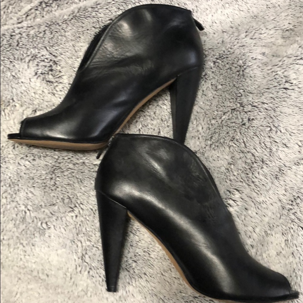 Vince Camuto Open Toe Booties